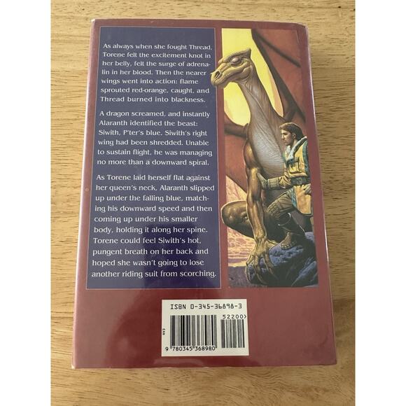 The Chronicles of Pern: First Fall, Ann McCaffrey HC/First Ed/DJ/VTG 1993 Sci Fi - Picture 4 of 13